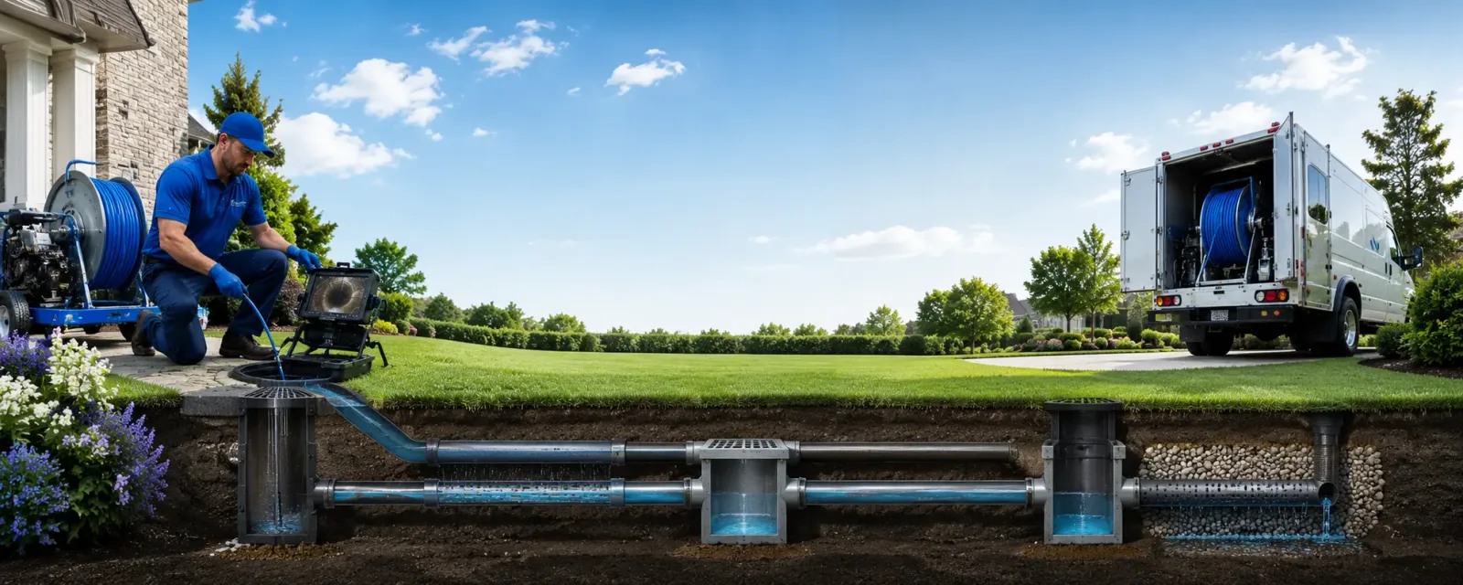 Outdoor drain cleaning information for Norfolk, CT